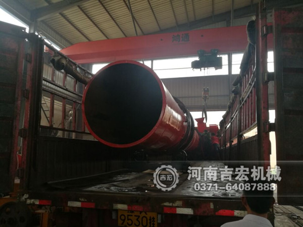 1.2米&times;12米沙子烘干機發往陜西延安